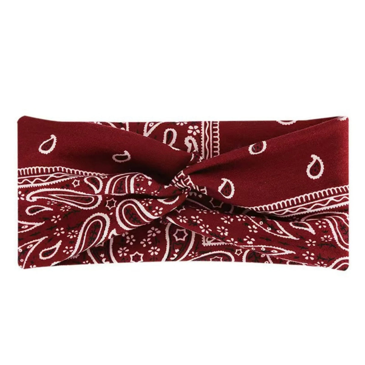 1PC Bohemian Yoga Sports Headband: Elastic, Anti-slip, Wide Headband for Workouts, Running, Sweat-absorbing
