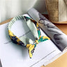 Clearance Fresh Colorful Turban Headbands Women Spring Summer Chiffon Headband Head Wrap Wide Lattice Hairband Hair Accessories