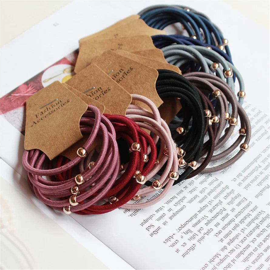 6PCS Headbands Women Elastic Hair Bands Scrunchie Ponytail Holder Organza Hairbands Set Hair Ropes Ties Girls Hair Accessories