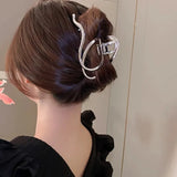 Woman Silver/Gold Irregular Hairpins Punk Style Metal Hair Claws Barrettes Women Hair Accessories Ponytail Hair Clips Headwear