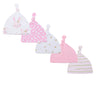 New Born Baby Boy Hats 3/5Pieces Cotton Baby Girls Hats Cartoon 0-6Months Unisex Soft Solid Color Infant Accessories