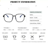 Nearsighted Eyewear Blue Light Blocking Glasses Comfortable Fashionable Eye Glasses -100 To -600
