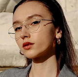Denmark Brand Titanium Glasses Frame Men Women Double-Beam Square Eyewear Screwless Handmade Eyeglasses Frames Edwin Oclus De