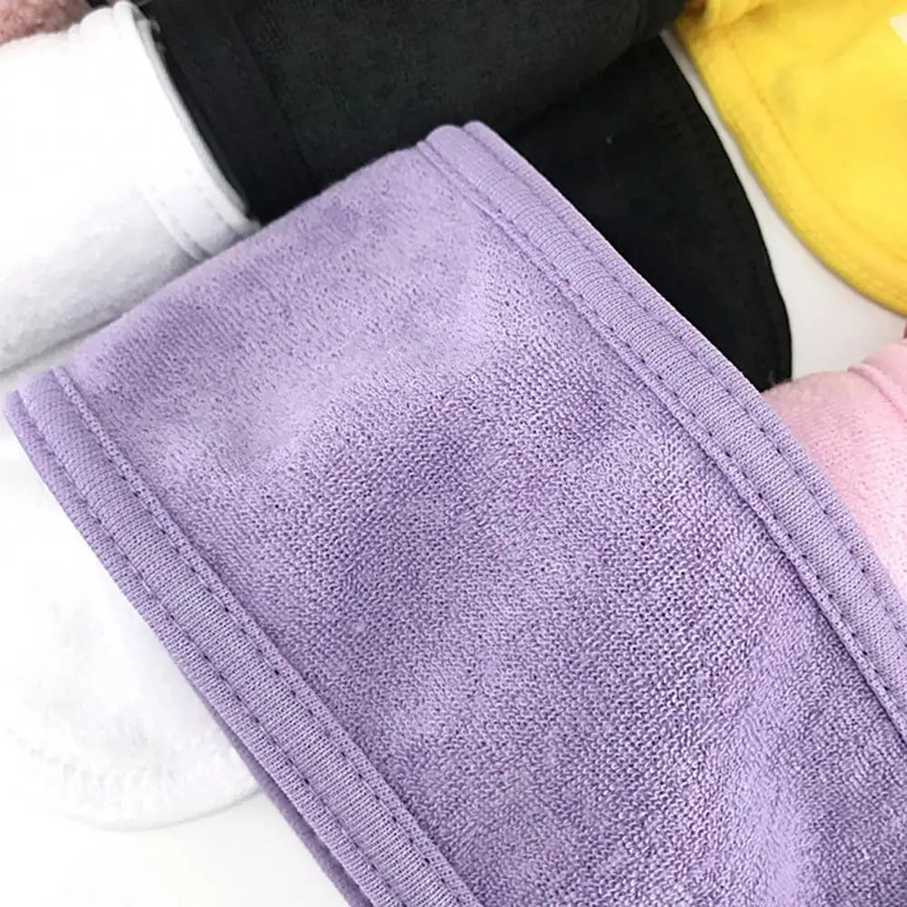 Face Headbands For Women Fleece Hair Bands Wide Hairband Yoga SPA Bath Wash Face Headband Makeup Shower Skincare Headband