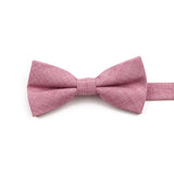 High Quality Mens Solid Color Bowtie Set For Men Children Wedding Party Dinner Accessory Pink Orange Father-son Bow Tie Gift