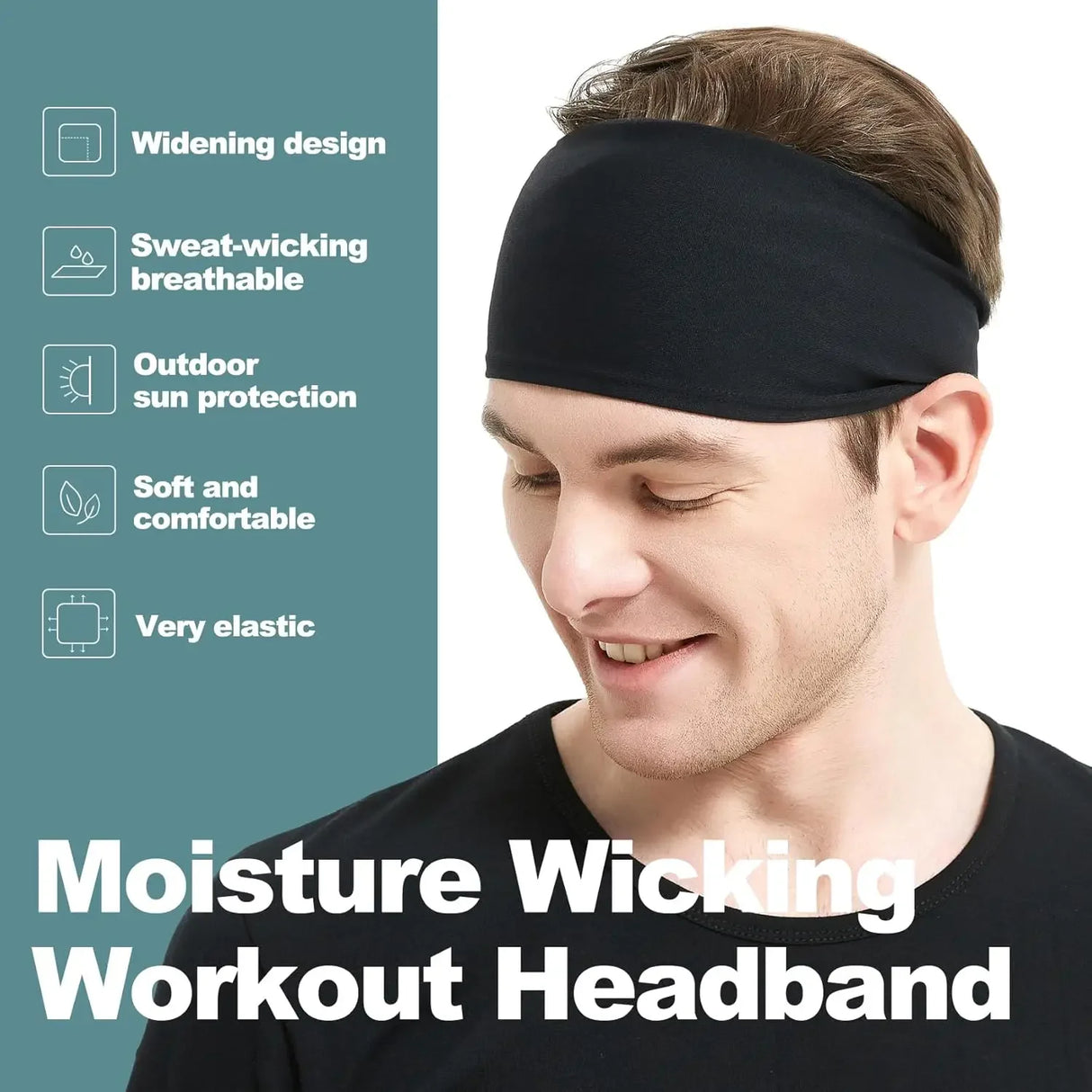 Sports Headbands for Men Moisture Wicking Workout Headband Sweatband Headbands Hairband for Women Men