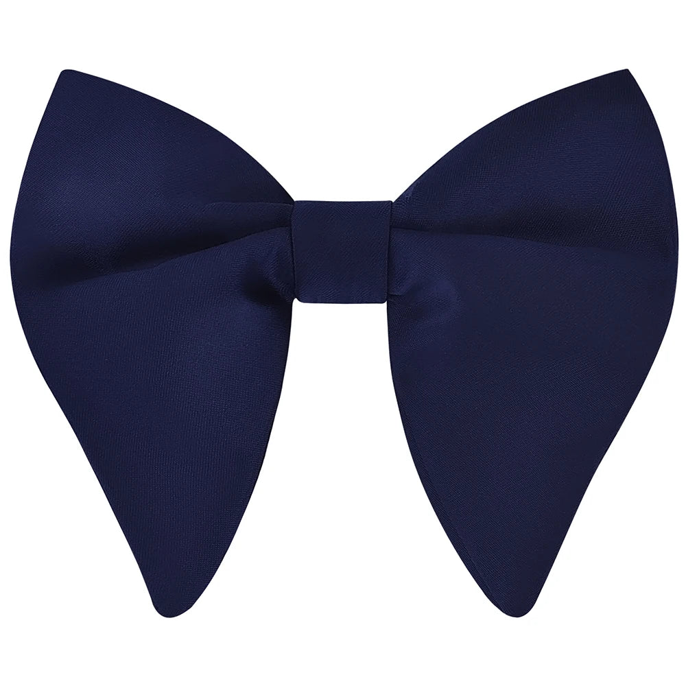 GUSLESON Fashion Pink Champagne Blue Solid Bow Tie For Men Classic Big Bowtie For Party Wedding Bowknot Adult Mens Tie