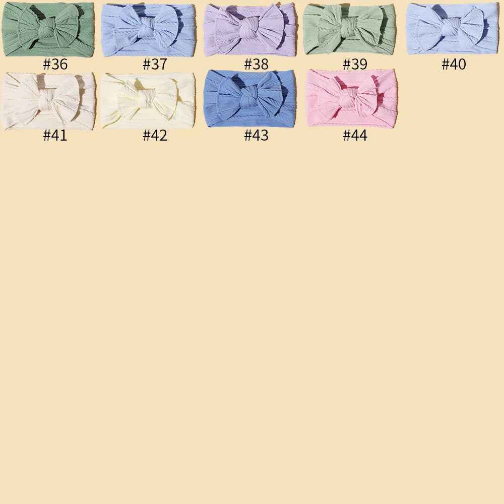 Baby Accessories For Newborn Toddler Kids Baby Girl Boy Headband Nylon Jacquard Hair bandand Solid Colour Elastic Hair Accessori