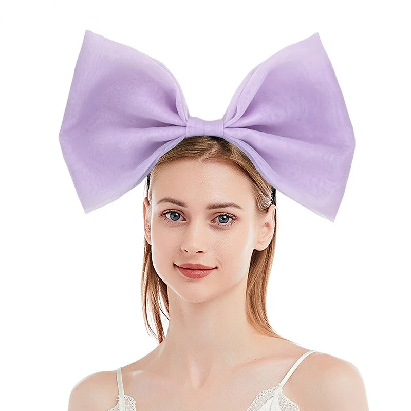 Bow Headband Bowknot Hair Bands Women Party Decoration Cosplay Costume Headwear Headpiece Birthday  Accessories Halloween