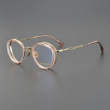 Exquisite Titanium Handmade Glasses Frame Mens Women Retro Square Spectacle Frames Eyeglasses Japanese Design Oval Round Eyewear