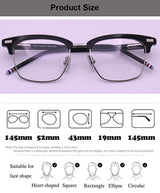 Men Square Business Titanium Acetate Glasses Frame Fashion Brand Designer Ultra-light Eyeglasses TB711 Sun Sunglasses Glasses
