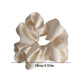 Women Silk Scrunchie Elastic Handmade Multicolor Hair Band Ponytail Holder Headband Hair Accessories 1PC Satin Silk Solid Color