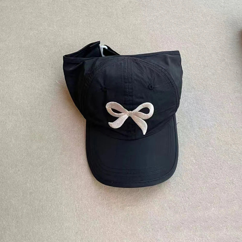 Fashion High Ponytail Kids Boy Girl Sun Hats Quick Drying Baseball Caps Adjustable Travel Caps Children Peaked Hats With Hole