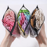 50PCS Macaron Rubber Band Hairband Headband High Elastic Durable Hair Ring Tied High Ponytail Women's Kids Hair Headwear