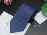 New Classic Blue Black Ties for Men Silk Mens Neckties for Wedding Party Business Adult Neck Tie Casual Solid Tie