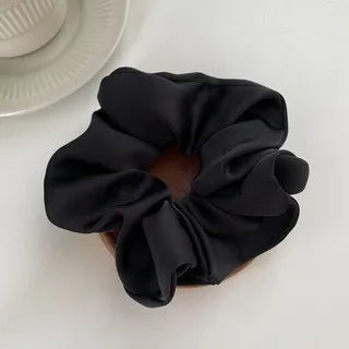 Silk Scrunchie Elastic Hair Bands Solid Color Women Girls  Headwear Fashion Headband Ponytail Holder Hair Accessories