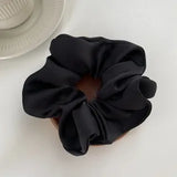 Silk Scrunchie Elastic Hair Bands Solid Color Women Girls  Headwear Fashion Headband Ponytail Holder Hair Accessories