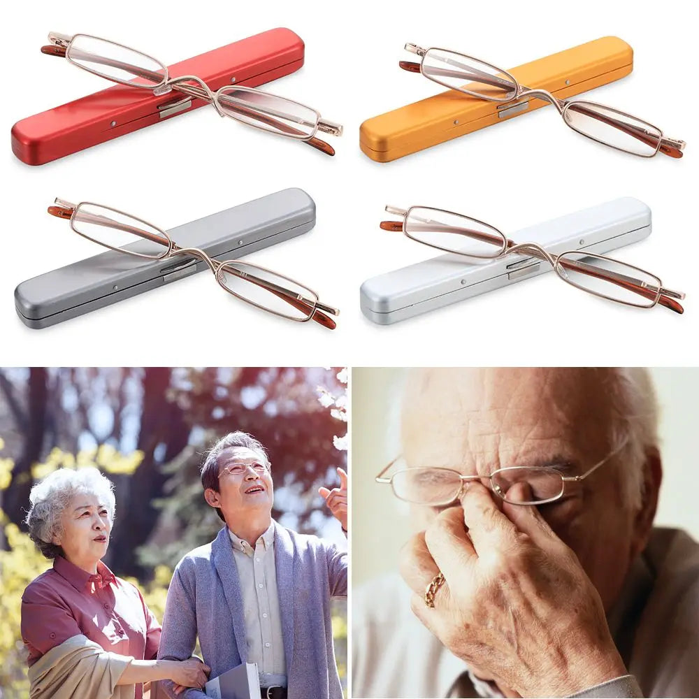 Elderly Slim Small Mini Portable Presbyopia Eyeglasses Reading Glasses Resin Lens Vision Care Hyperopia Eyewear Spectacles