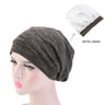 Women Men Sleeping Hat Baggy Beanie Satin Lined Night Unisex Sleep Cap Hair Care Bonnet Hair Loss Nightcap Pullover Hat Headwear