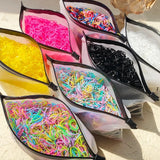 500/1000/2000pcs Girls Black Disposable Rubber Band Hair Ties Headband Children Ponytail Holder Bands Kids Hair Accessories