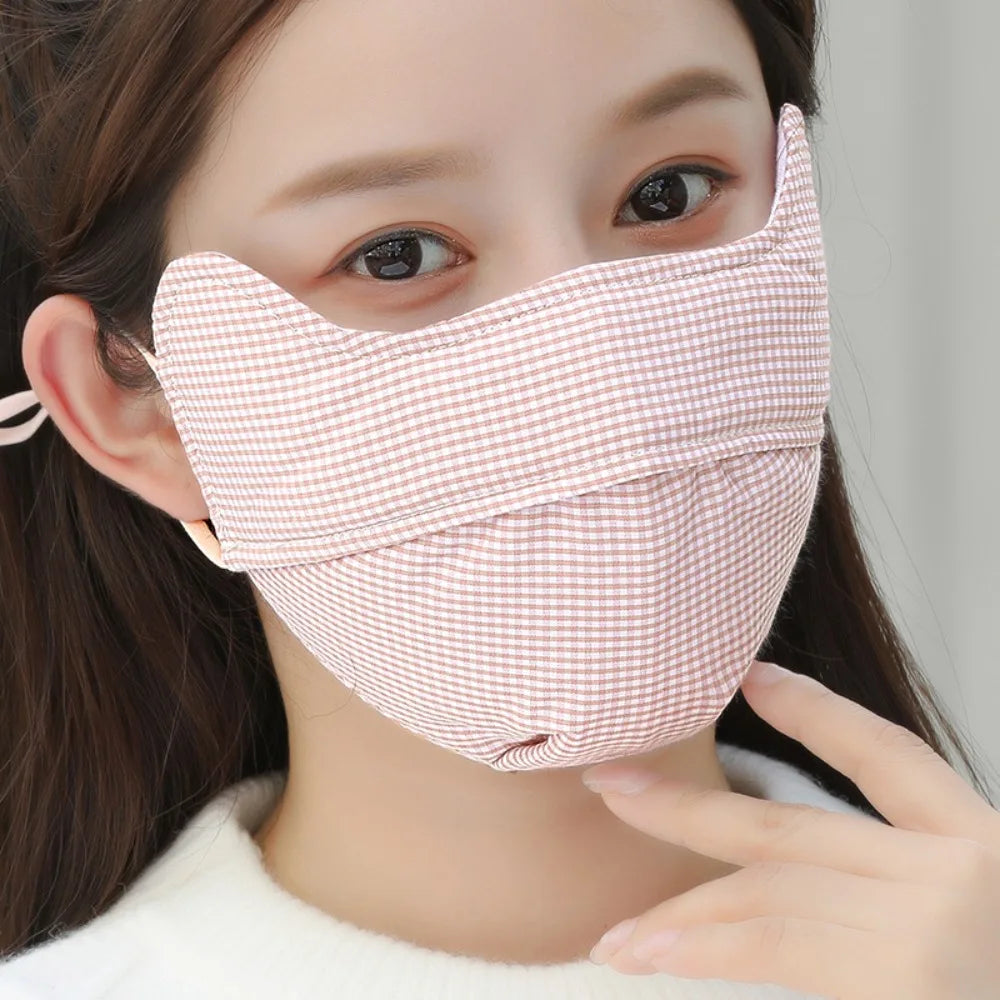 Fashion Breathable Warm Masks Pure Cotton Cold-proof Face Mask Thickened Windproof Mouth Cover Outdoor