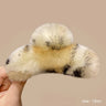 Muweordy New Oversized Faux Fur Big Crab Hair Clip for Girls Rabbit Hair Claw Clips Cute Plush Ponytail Women's Hair Barrettes