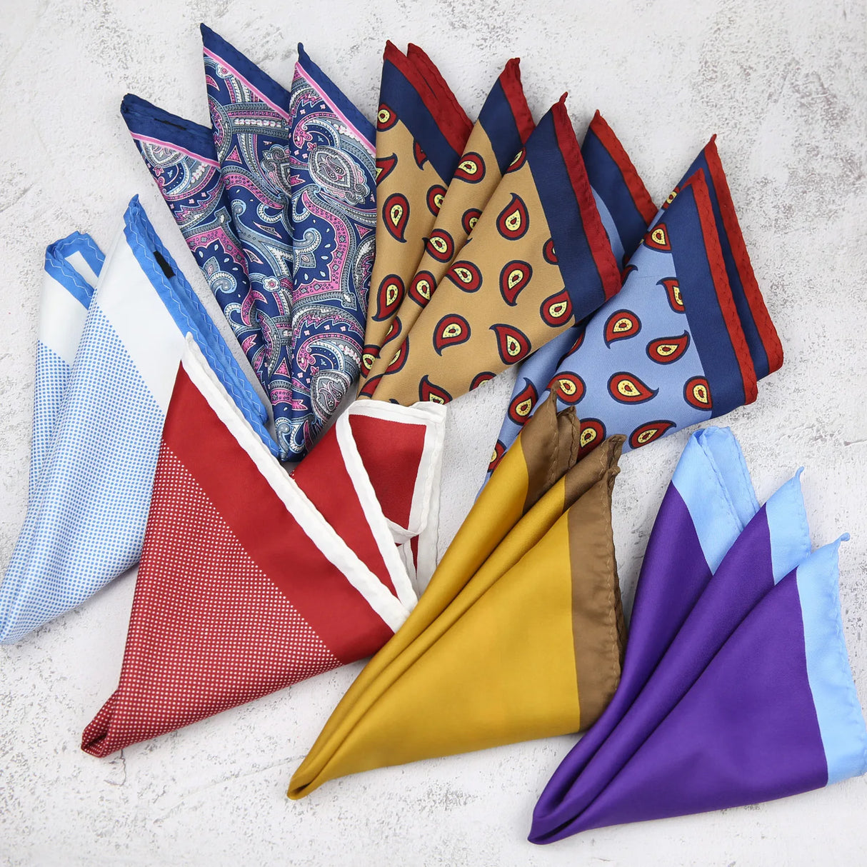 New Dot Red Print Pocket Square Floral Chest Towel Paisley Suits Wedding Gentlemen Hankies Men's Handkerchiefs Pocket Squares