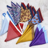 New Dot Red Print Pocket Square Floral Chest Towel Paisley Suits Wedding Gentlemen Hankies Men's Handkerchiefs Pocket Squares