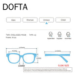DOFTA Ultralight TR90 Glasses Frame Men Optical Myopia Eyeglasses Male Plastic Titanium Prescription Eye Glasses 5196A