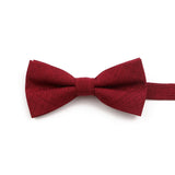 High Quality Mens Solid Color Bowtie Set For Men Children Wedding Party Dinner Accessory Pink Orange Father-son Bow Tie Gift