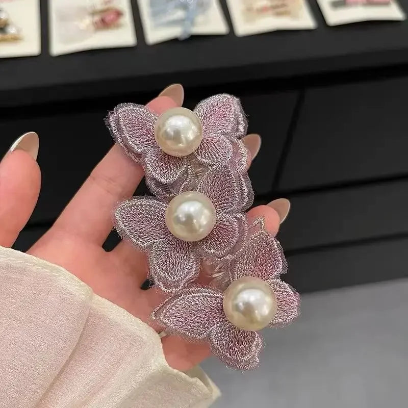 Elastic Telephone Wire Hair Ties Women Girls Butterfly Hair Bands Spiral Coil Rubber Band Ponytails Head Rope Hair Accessories