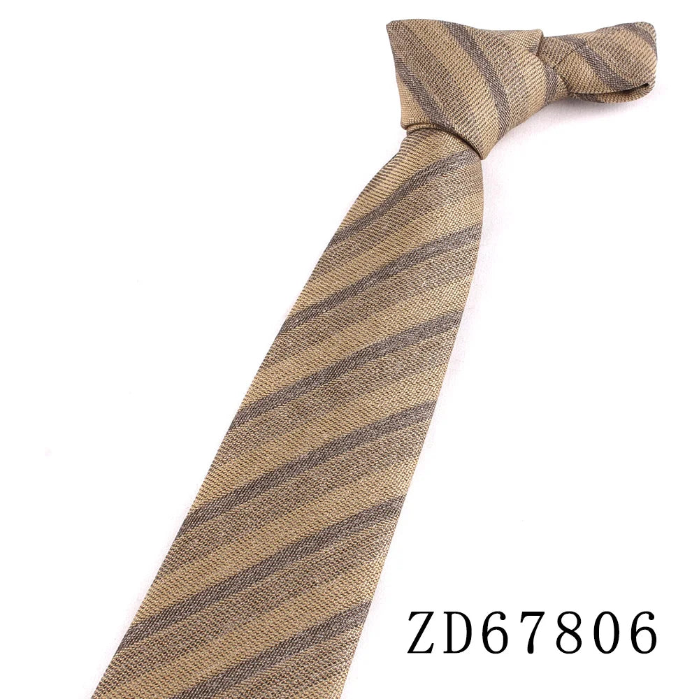 New Striped Ties For Men Women Cotton Neck Tie For Party Business Classic Plaid Neckties Wedding Groom Neck Tie Gifts