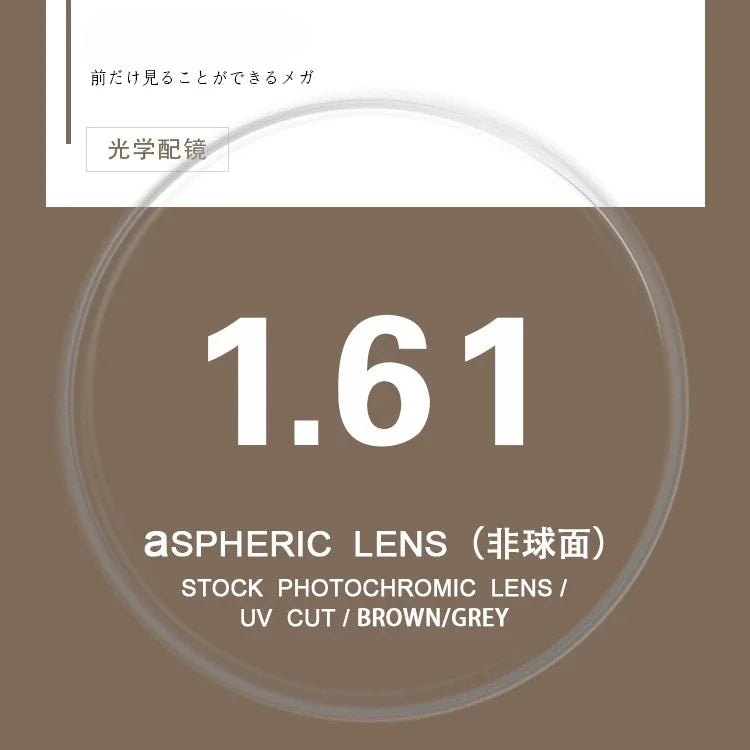 Optical 1.61/1.67/1.74 Glasses Lens Ultra-thin Aspheric Colour Changing Myopia Lenses UV Grey Teal Wholesale Eyelasses Lens