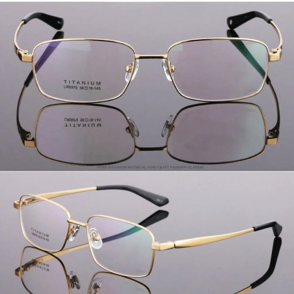 BETSION New Retro Square Pure Titanium Upscale Men Optical Glasses Frames Women Fashion Prescription Eyeglasses