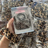 High Elastic Leopard Elastic Hair Bands Simple Vintage Hair Rope Ties Scrunchie Large Headwear Girls Women Hair Accessories