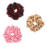 Valentines Hair Ties Heart Hair Scrunchies Elastics Hair Band Ponytail Hair Ropes for Women Girl Valentines Day Hair Accessories