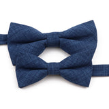 High Quality Mens Solid Color Bowtie Set For Men Children Wedding Party Dinner Accessory Pink Orange Father-son Bow Tie Gift