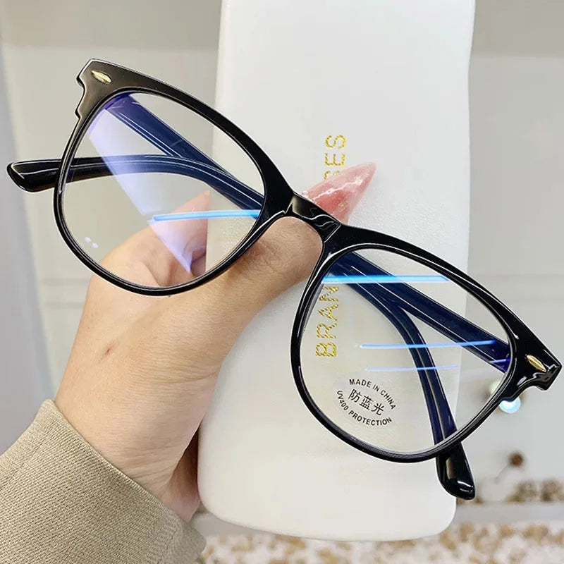 Anti-Blue Light Blocking Near Sight Glasses Trend Women Men Myopia Eyeglasses Optical Spectacle Minus Eyewear Diopter 0 To -6.0