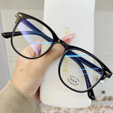 Anti-Blue Light Blocking Near Sight Glasses Trend Women Men Myopia Eyeglasses Optical Spectacle Minus Eyewear Diopter 0 To -6.0