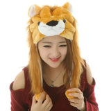 Winter Warmer Plush Soft Moving Ears Hat Animal Hat Headgear Ears Airbag Cap Ear Protection Earmuff Funny Toys Neck Warmer