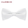 HUISHI Bow Ties For Men Solid Stripe Black Pearl White Bowtie Elegant Mans Bussiness Wedding Party Accessories Butterfly Bow