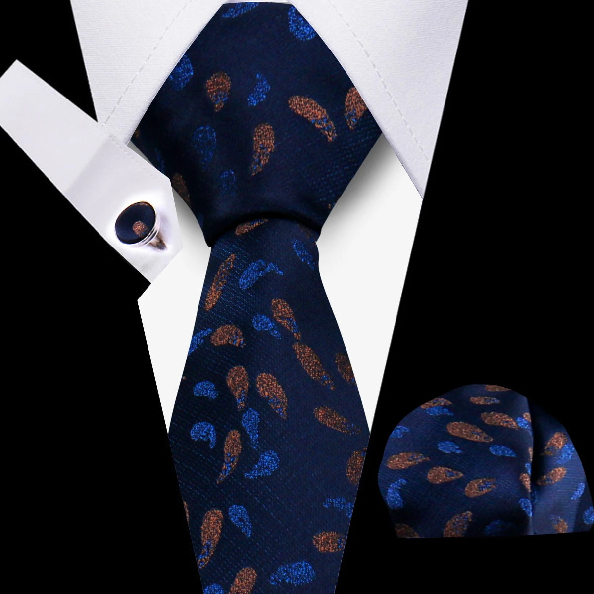 Men Neckties Tie Classic Handkerchiefs Plaid Necktie Cufflinks For Men Blouse Business Wedding Accessories Woman Collar Man Gift