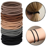 10/30/50Pcs No Damage Elastics Rubber Bands Hair Ties For Thick Curly Hair Ponytail Holders Hair Elastic Band Men Women Girls