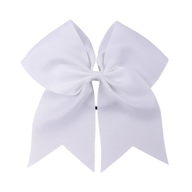 8'' Large Elastic Hair Bows Head Rope Bands Grosgrain Ribbon Hair Ties Boutique Bow Tie For Girls Headwear Hair Accessories