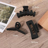 4/5/7Pcs Headwear Set Women Fashion Claw Clip Coffee Black Acrylic Large Hair Claw Korean For Girl Barrette Hair Accessories