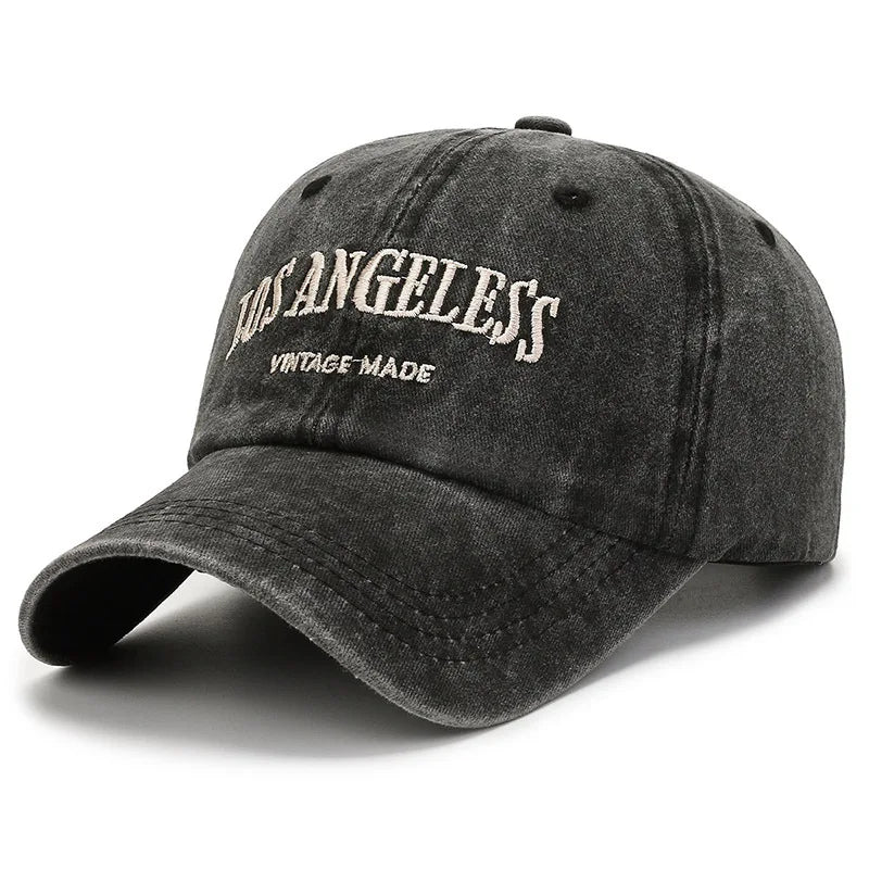 New green baseball cap female street wash letter thorn soft top embroidered duck hat male spring summer visor hat