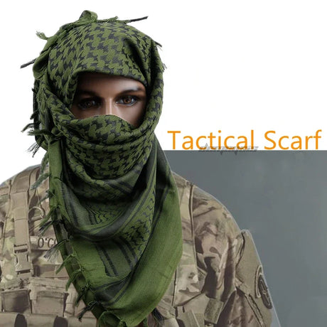 Outdoor Hiking Scarves Military Arab Tactical Desert Scarf  Shemagh with Tassel for Men Women