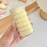 10-50pcs New Korean Woman Big Elegant Elastics Hair Band Solid Color Scrunchies Hair Ties Ladies Ponytail Hold Hair Accessories