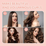 Heatless Hair Curler Satin Sleeping Cap Set No Heat Hair Rollers Curling Rod Headband Soft Curlers Lazy Curls Bonnet Night Hat