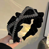 Korean Hairbands for Women Hair Accessories French Elegant Pleated Bowknot Headband Women Girls 2025 Fashion Designer Hair Bands